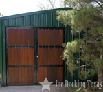 ipe barn door in texas